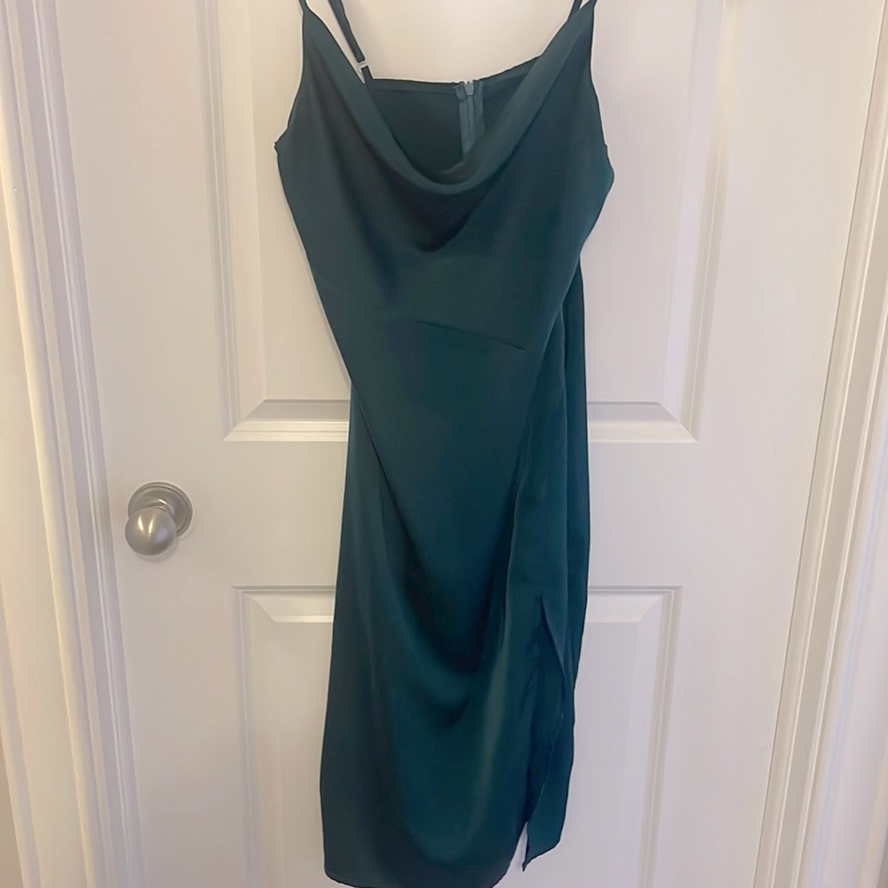 Cowl neck dress